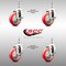 Service Caster 4 Inch 316SS Red Polyurethane Swivel 1/2 Inch Threaded Stem Caster Set Brake SCC SS316TS20S414-PPUB-RED-TLB-121315-4 - alternate 4